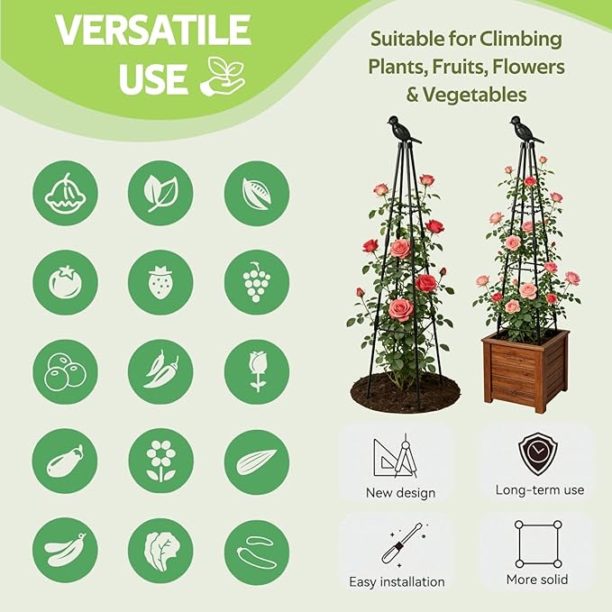 2 Pack Garden Trellis for Climbing Plants Outdoor - Image 5