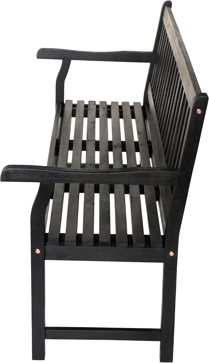 JONATHAN Y BNH101C Laurel 59.1" 3-Seat Slat-Back 600-Lbs Support Acacia Wood - Image 7