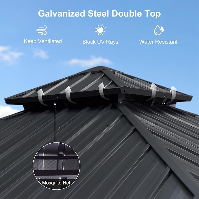 PURPLE LEAF 12'x12' Hardtop Gazebo - Image 6