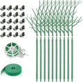 10 Pack Plant Support Stakes for Indoor Plants, 27.56 Inch Twig Plant Sticks by AOM