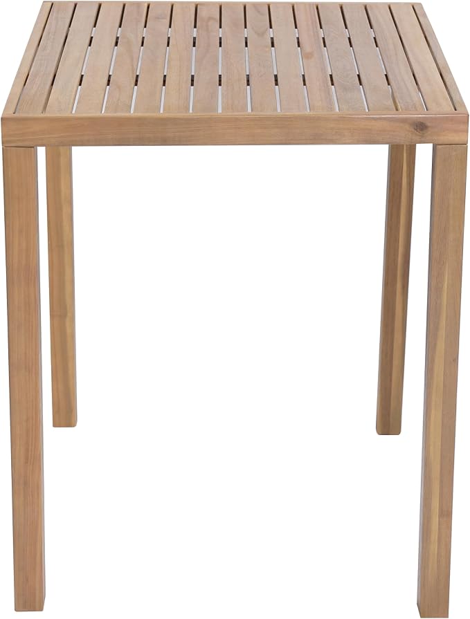 Christopher Knight Home Gree Acacia Wood Outdoor Bar Table, Wooden Patio Bar - Image 4