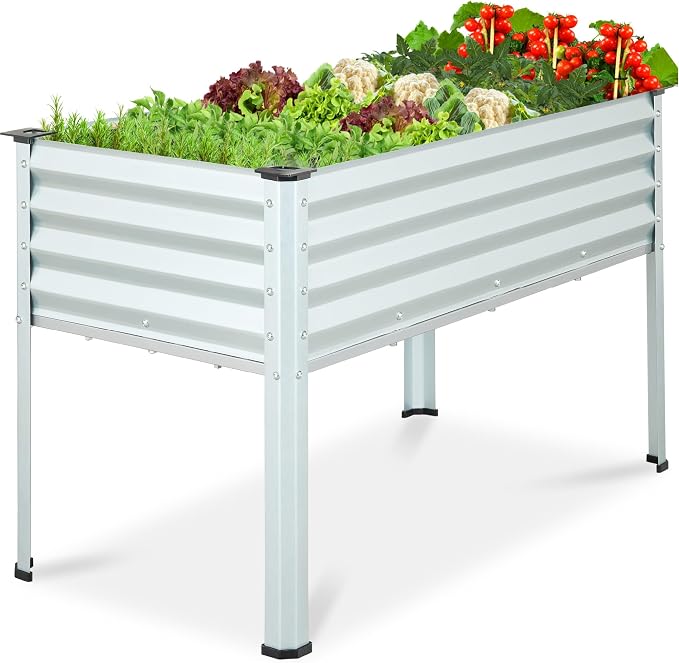 Best Choice Products 48x24x30in Galvanized Raised Garden Bed, Metal Elevated by BestChoiceProducts