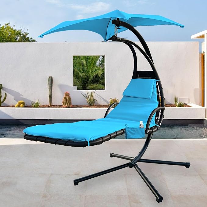 Outdoor Hanging Lounge Chair Replacement Cushion Cover and Umbrella Fabric - Image 5