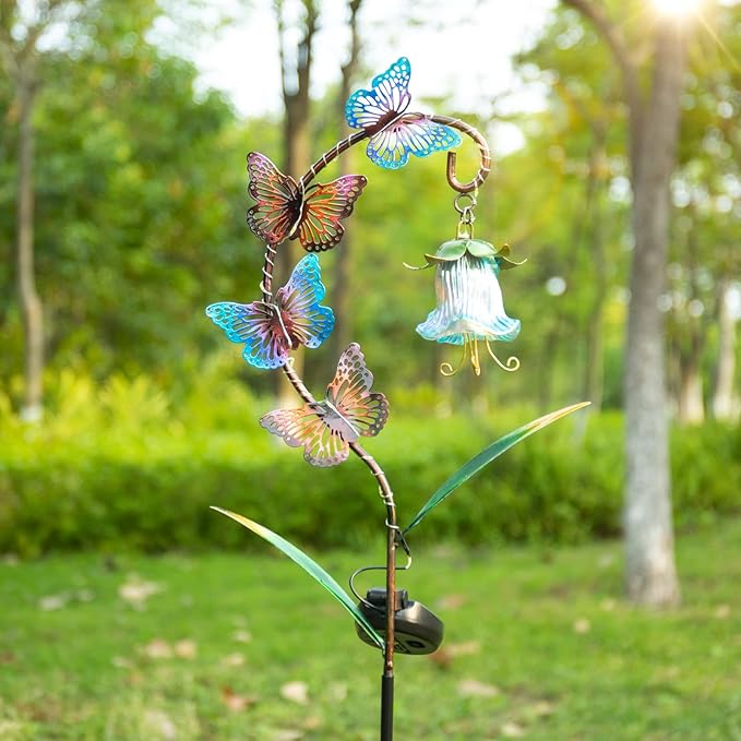 Bshine Solar Butterfly Lights Outdoor Garden Decoration Valentine's Day - Image 5