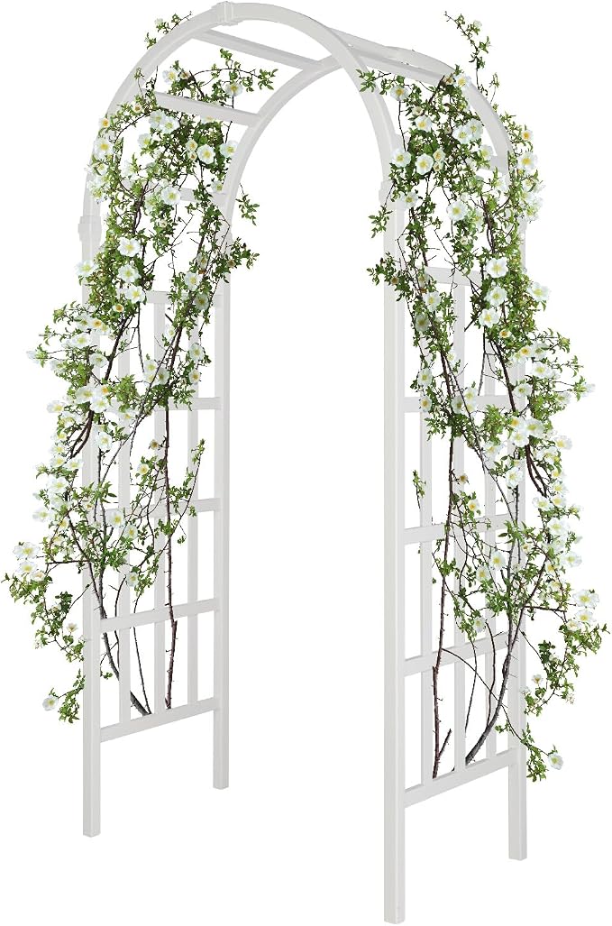 Outvita PVC Garden Arbor, Arch Trellis - Image 8