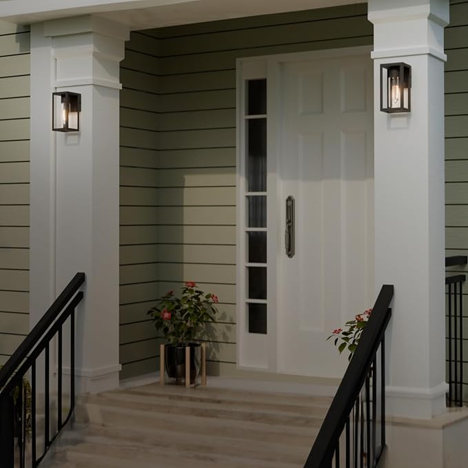 GLOBE Electric 60000167 1W LED Integrated Solar Powered Outdoor Wall Sconce - Image 4