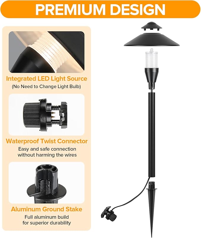 LUTEC 12V Low Voltage Landscape Lighting, Die-cast Aluminum Spot Lights - Image 3
