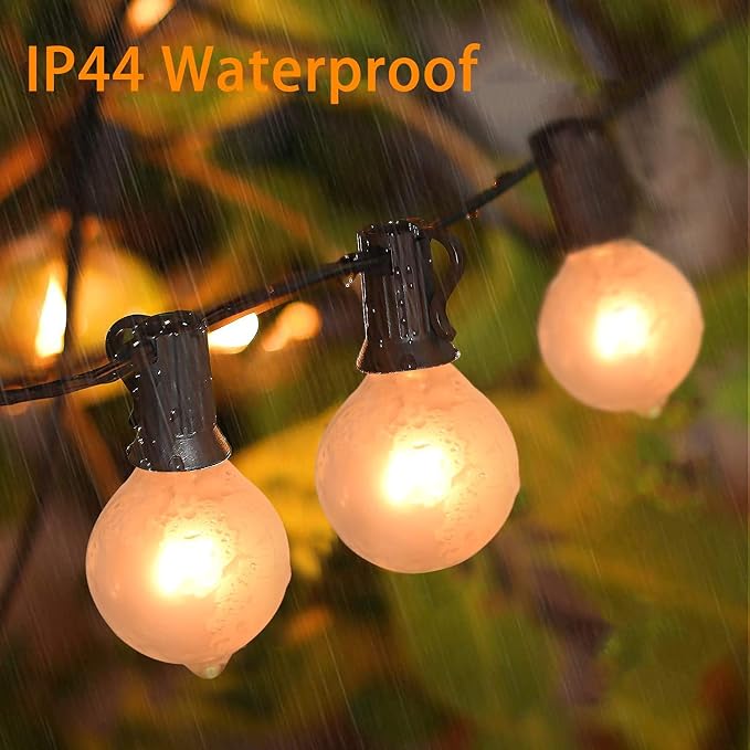 Abeja 25FT Outdoor String Lights, G40 Globe Patio String Lights - Image 4