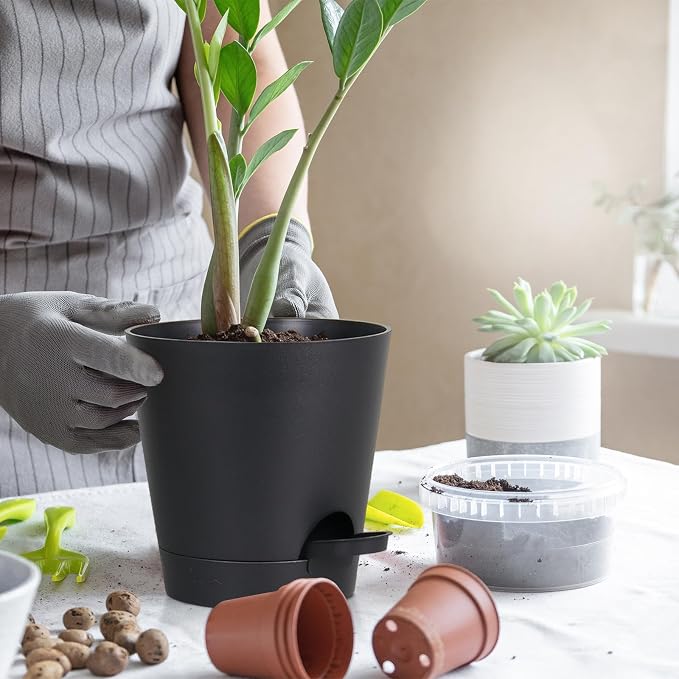 5 Pack 5 inch Self-Watering Pots, African Violets Planter - Image 6