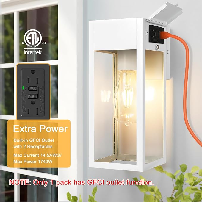 2 Pack Porch Lights Outdoor Wall Sconce, Outdoor Light - Image 2