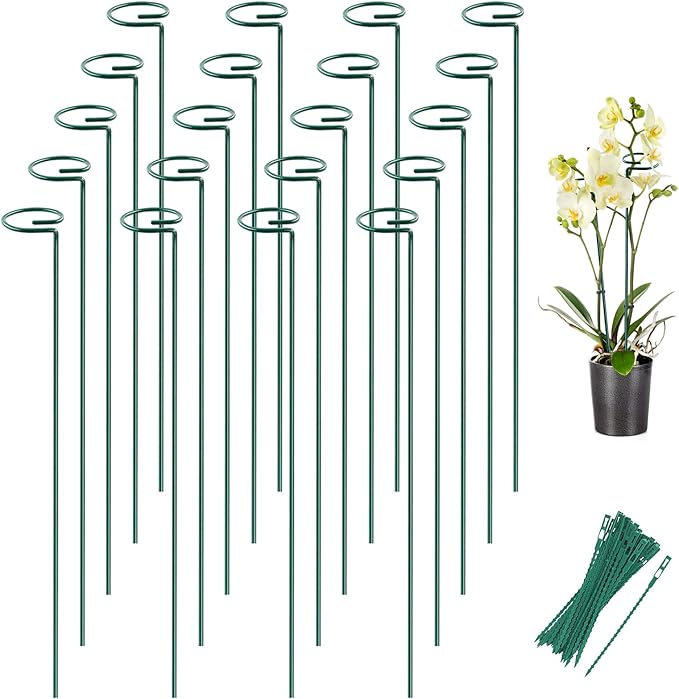Joyhalo 20 Pack Plant Support Stakes 24 Inch, Plant Stakes, Flower Stakes by Joyhalo