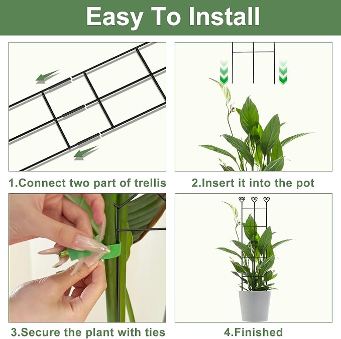 32in Large Indoor Plant Trellis - Image 6