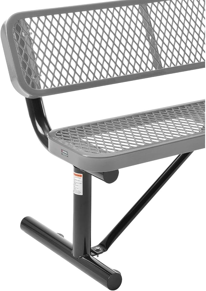 Global Industrial 4'L Heavy Duty Expanded Metal Mesh Bench - Image 5