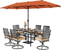 PHI VILLA 7 Pieces Outdoor Dining Set by PHIVILLAThepioneerofcomfortablehouseholdsupplies