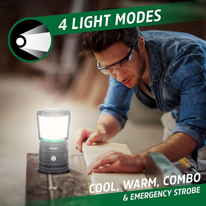 ENERGIZER LED Camping Lantern X1000, Bright and Rugged Tent Light, Water - Image 3