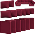 14 Pcs Outdoor Cushion Slipcovers Outdoor Patio Cushion Covers Replacement by Snubbull