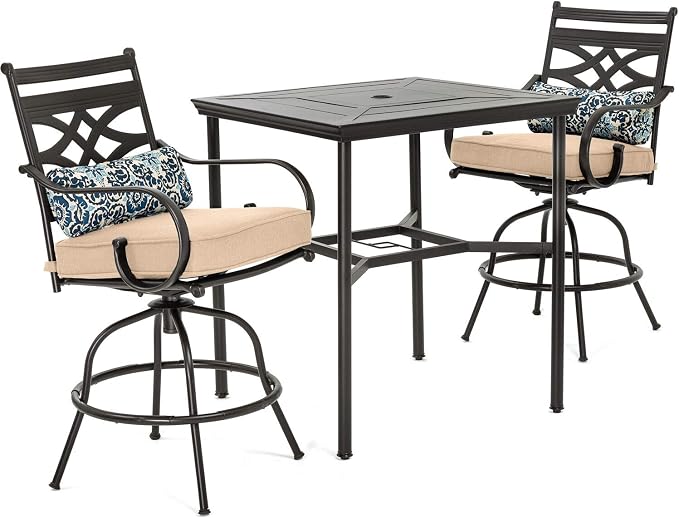 Hanover Montclair 3-Piece Outdoor High-Dining Set by Hanover