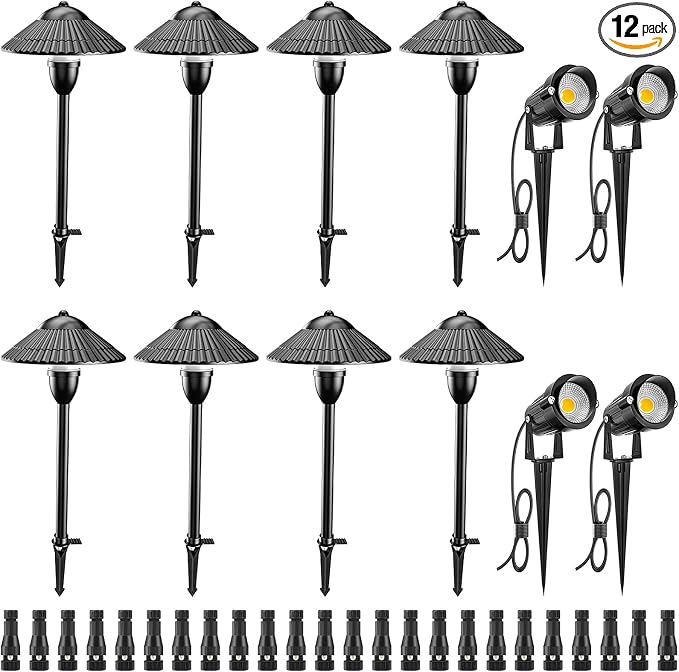 ZUCKEO LED Landscape Lighting Low Voltage Pathway Lights 12V 24V Landscape by ZUCKEO