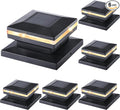 Dynaming 6 Pack Solar Post Cap Lights, Outdoor Decorative Solar Lights Black by Dynaming