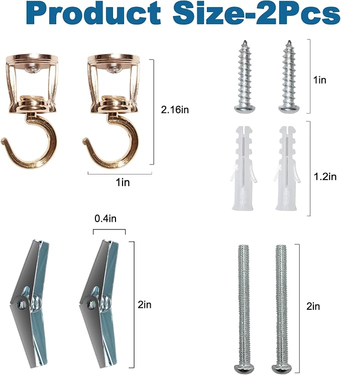 ONIKK Ceiling Hooks for Hanging Plants, Heavy Duty Metal Plant Hooks, Screw in - Image 7