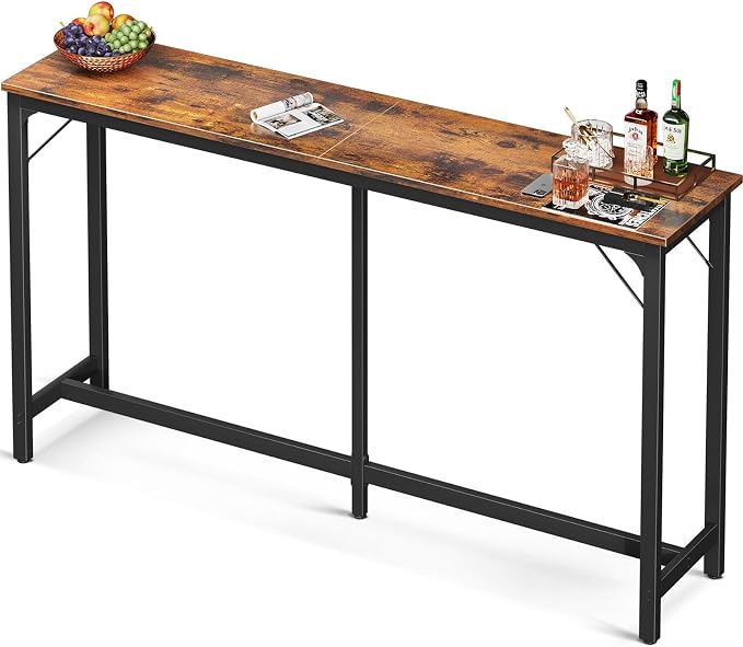 ODK 71 Inch Bar Table, Bar Height Pub Table, Counter Height Bar Table, by ODK