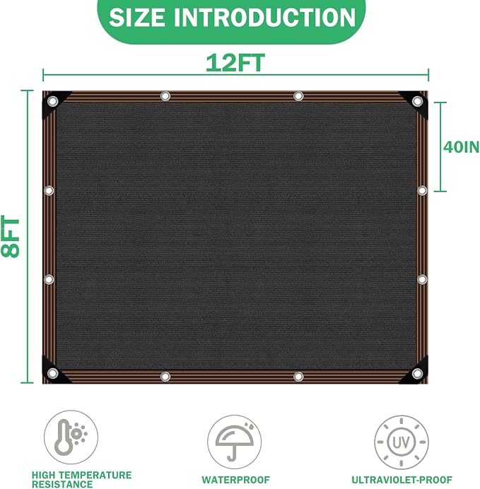 Shade Cloth - for Plants Greenhouse, 70% Sunblock Shade Sails -for Outdoor - Image 3