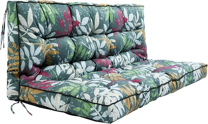 Outside Benches Cushion with Backrest, Thicken Waterproof Swing Cushions 2/3 by Unknown
