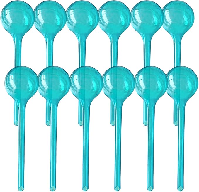 Plant Watering Stakes, Large 12pcs Flower Automatic Watering Bulbs, Plastic by Logresy