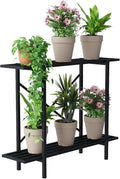 Zhongma 2 Tier Metal Sturdy Heavy Plant Stand, Narrow Plant Stand Indoor and by Zhongma