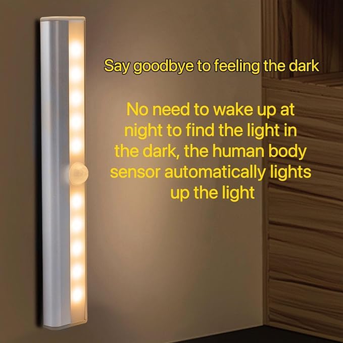 10LEDs Outdoor Sensor Step Light, 2 Pack RV Sensor LED Light Bar, Stick-On - Image 5