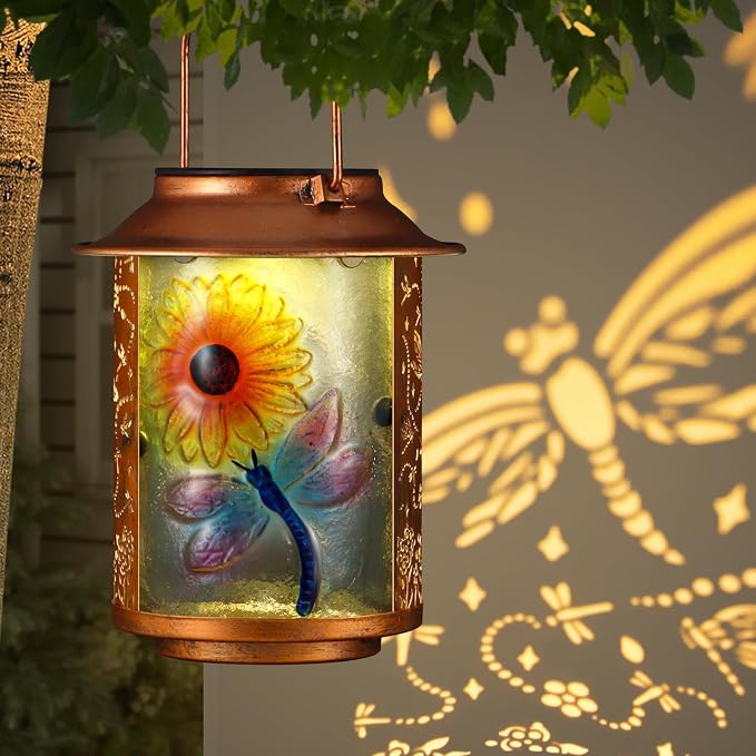Dragonfly Solar Lanterns Outdoor Waterproof, Birthday Gifts by Tepaken