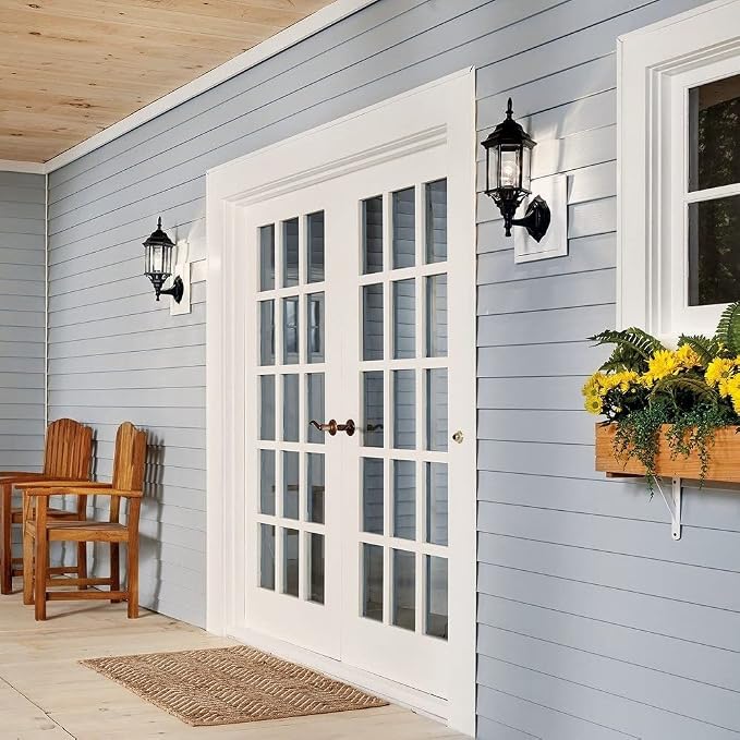 Kichler Chesapeake 17" Outdoor Wall Light in Black, 1-Light Exterior Porch Light - Image 6