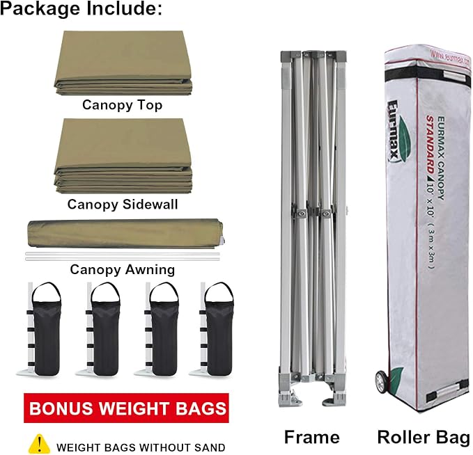 Eurmax USA 10 x 10 Pop up Canopy Commercial Tent Outdoor Party Canopies - Image 8