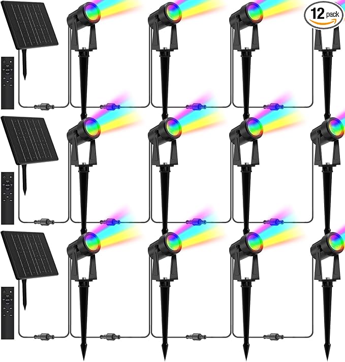 Zyan Solar Color Changing RGB Spotlights by ZYAN