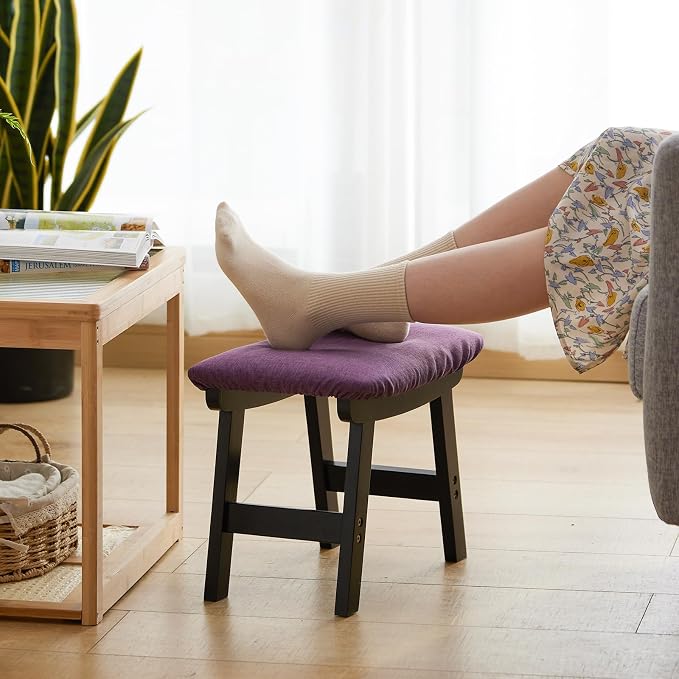 Foot Stool Ottoman Foot Rest Under Desk, Small Stool - Image 4