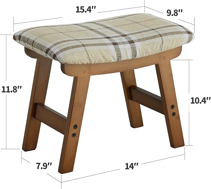 Foot Stool Ottoman Foot Rest Under Desk, Small Stool - Image 3