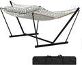 2 Person Double Hammock with Adjustable Steel Stand & Pillow, Heavy Duty by KYBOLT