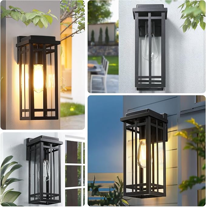 13.8'' Outdoor Wall Light Fixtures 2 Packs, Exterior Lighting Fixtures Wall - Image 9