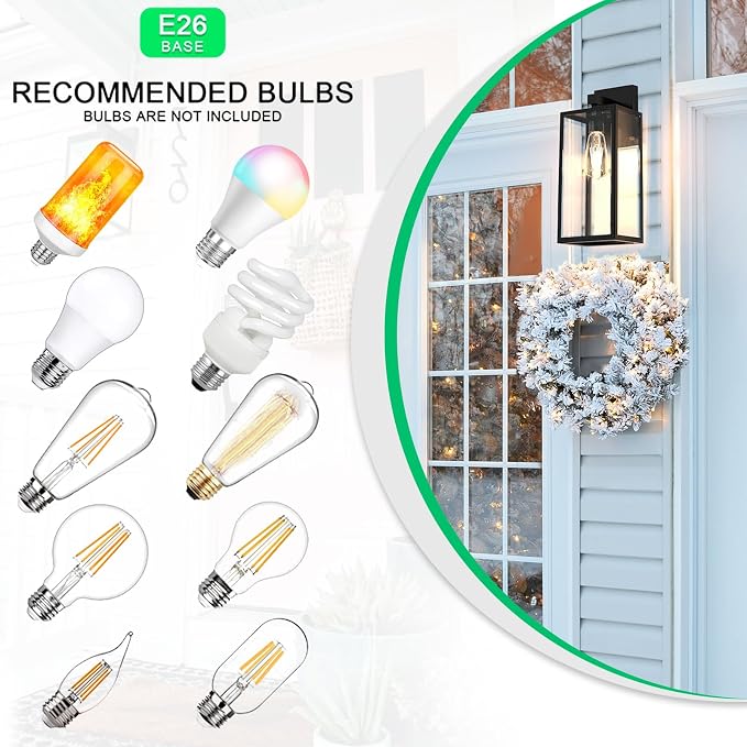 MAXvolador Outdoor Wall Lantern, Extra Large Exterior Waterproof Wall Sconce - Image 4