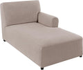 FantasDecor Right Chaise Lounge Cover Stretch Chair Lattice Slipcover by FantasDecor
