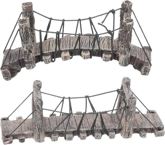 LIFKOME Miniature Resin Garden Bridge Decoration 6.10In DIY Landscaping Outdoor by LIFKOME