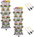 DUNCHATY Stackable Vertical Garden Planter, 7 Tier Herb Planter Pots, by DUNCHATY