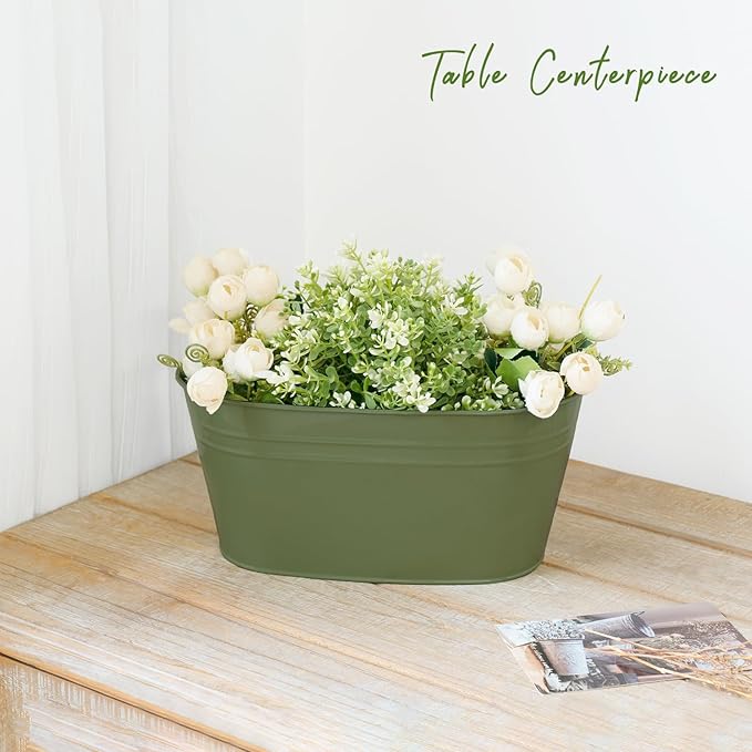 Dahey 10.5 Inch Metal Iron Hanging Flower Pots - Image 7