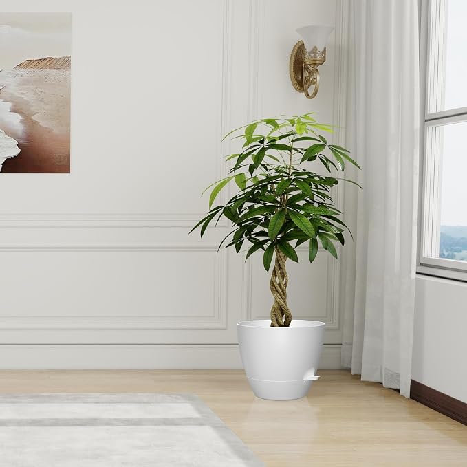 12 Inch Large Self Watering Pots, Flower Pots - Image 6