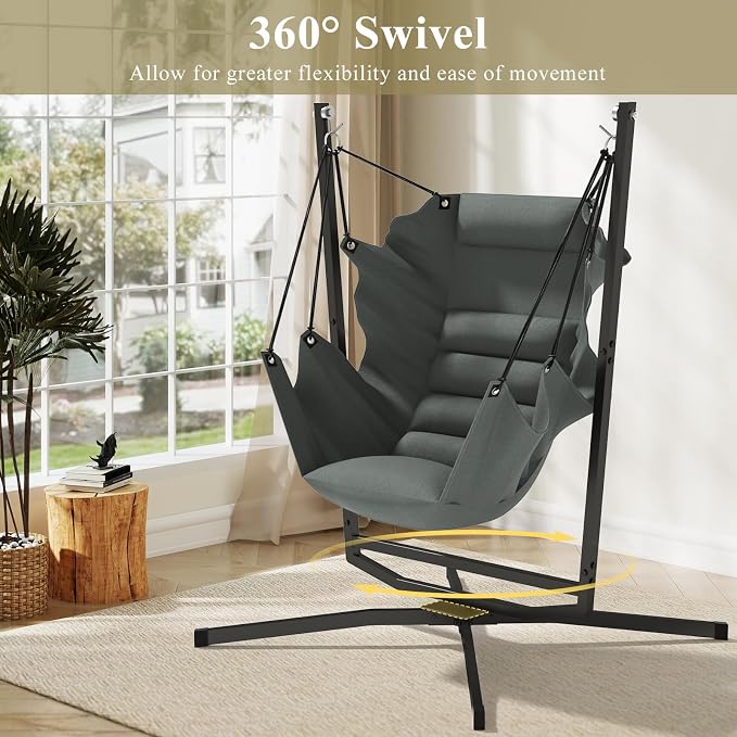 360° Swivel Hammock Swing Chair - Image 9