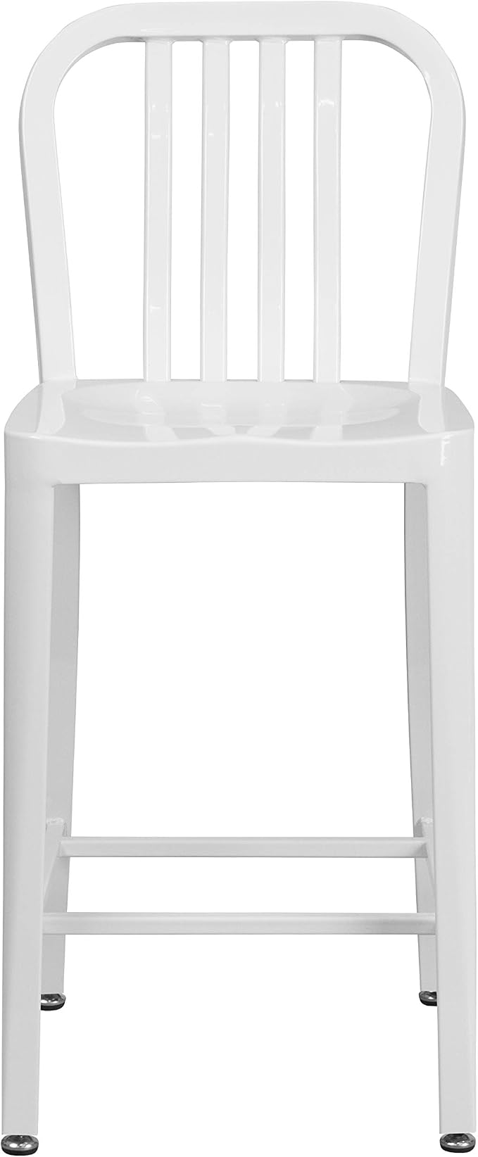 Flash Furniture Gael Commercial Grade 2 Pack 24" High White Metal - Image 8
