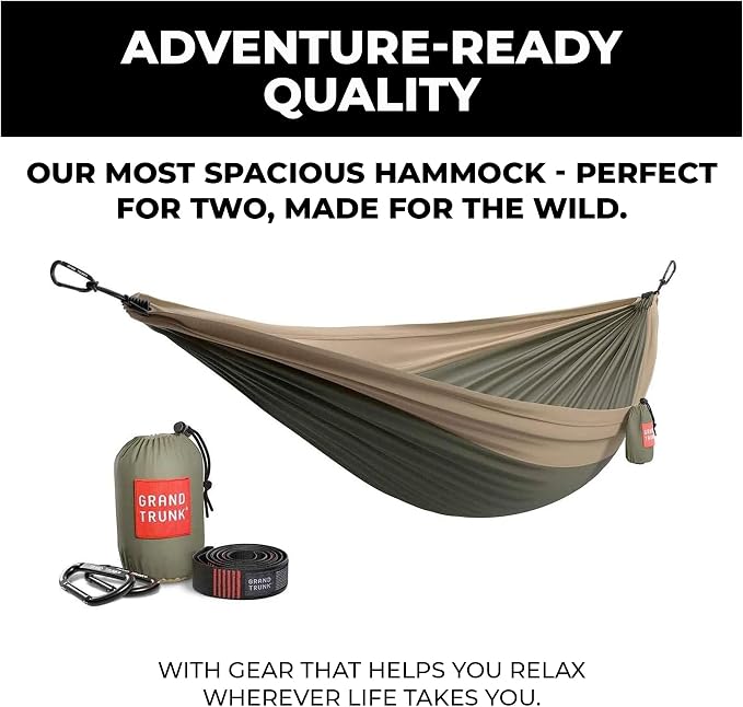 GRAND TRUNK TrunkTech Double Hammock | Ultra-Strong & Lightweight | 11 ft - Image 6