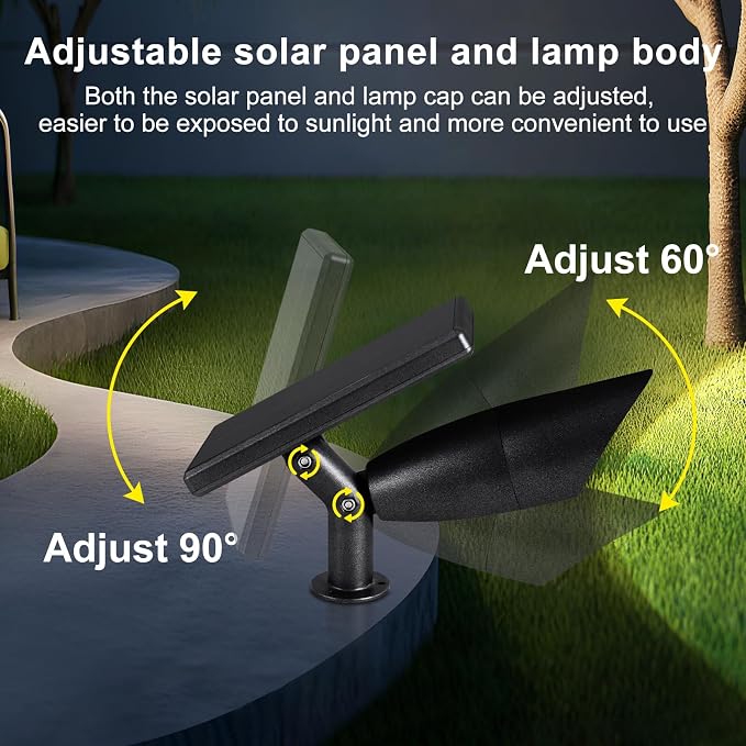 Boajuna Solar Spot Light Outdoor, Solar Landscape Spotlight Waterproof Security - Image 3