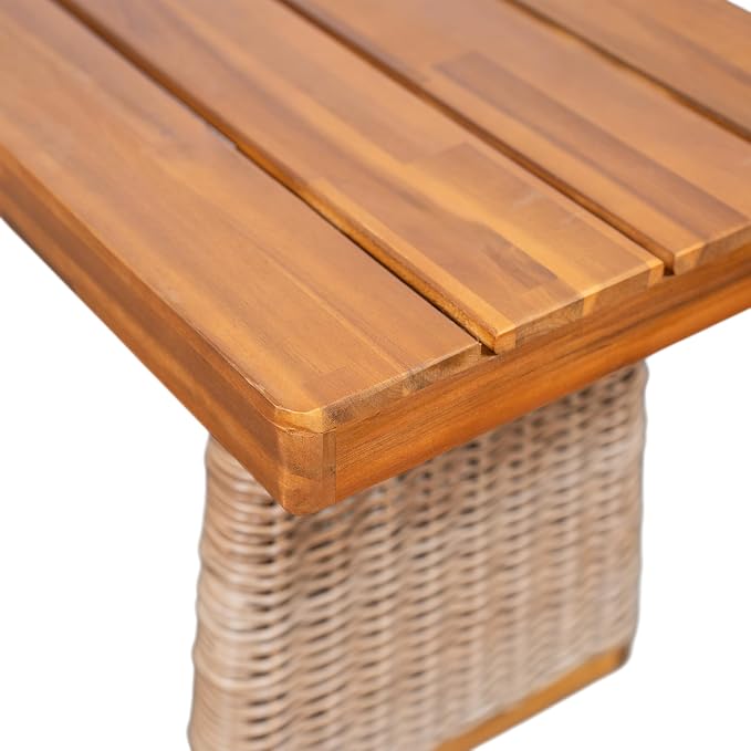 Christopher Knight Home Pasco Acacia Wood Outdoor Dining Table Set - Image 14