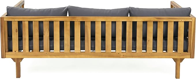 Christopher Knight Home Claremont Outdoor 3 Seater Acacia Wood Daybed - Image 10
